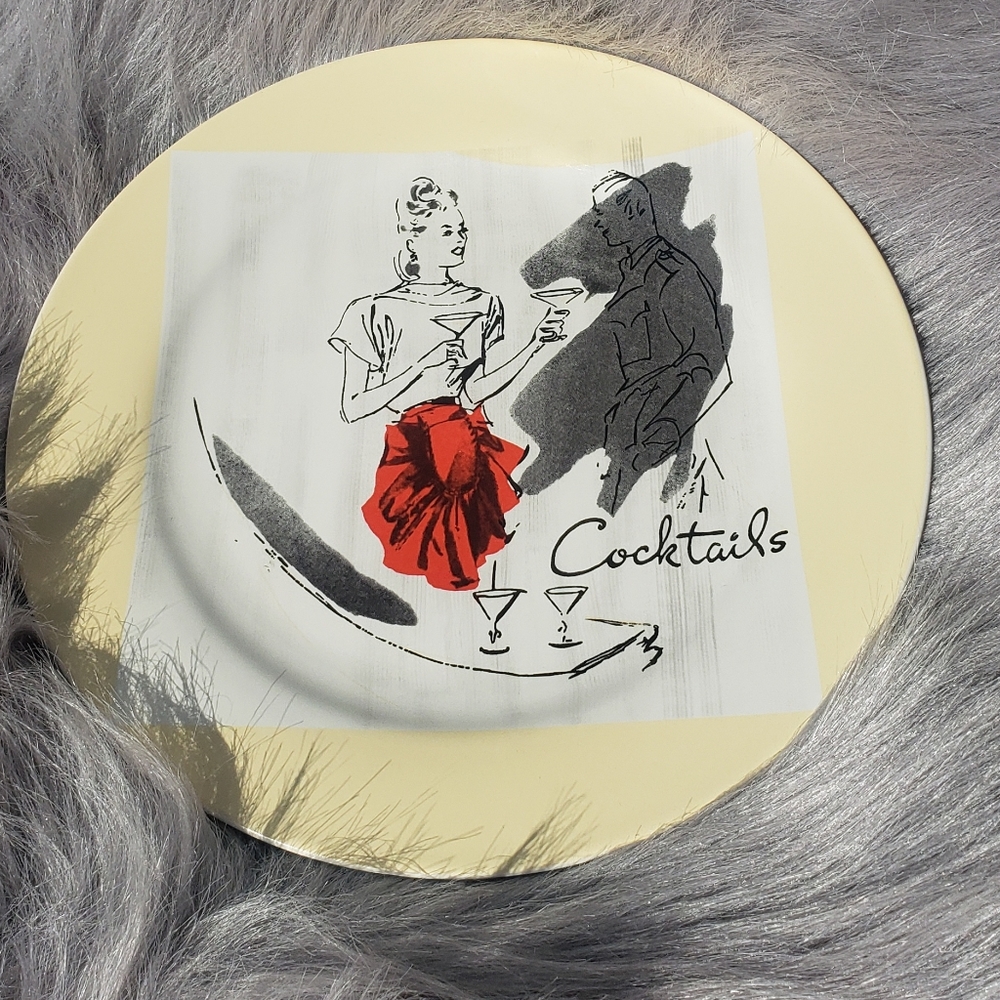 Vintage Rosanna‎ cocktails 8" plate